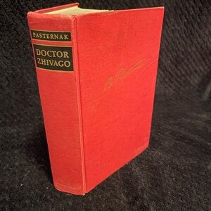 Red Hardcover Book 'Doctor Zhivago'